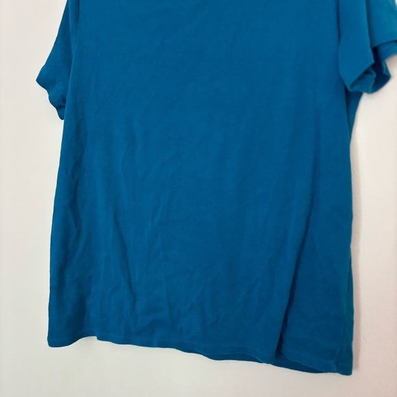 Croft & Barrow Blue Short Sleeve Women's TShirt Size L - Picture 7 of 9